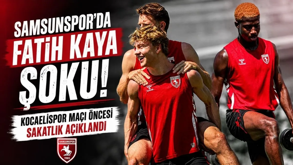 Samsunspor’da Kocaelispor Maçı Öncesi Sakatlık Şoku! Samsunspor’da Kocaelispor hazırlıkları sürüyor