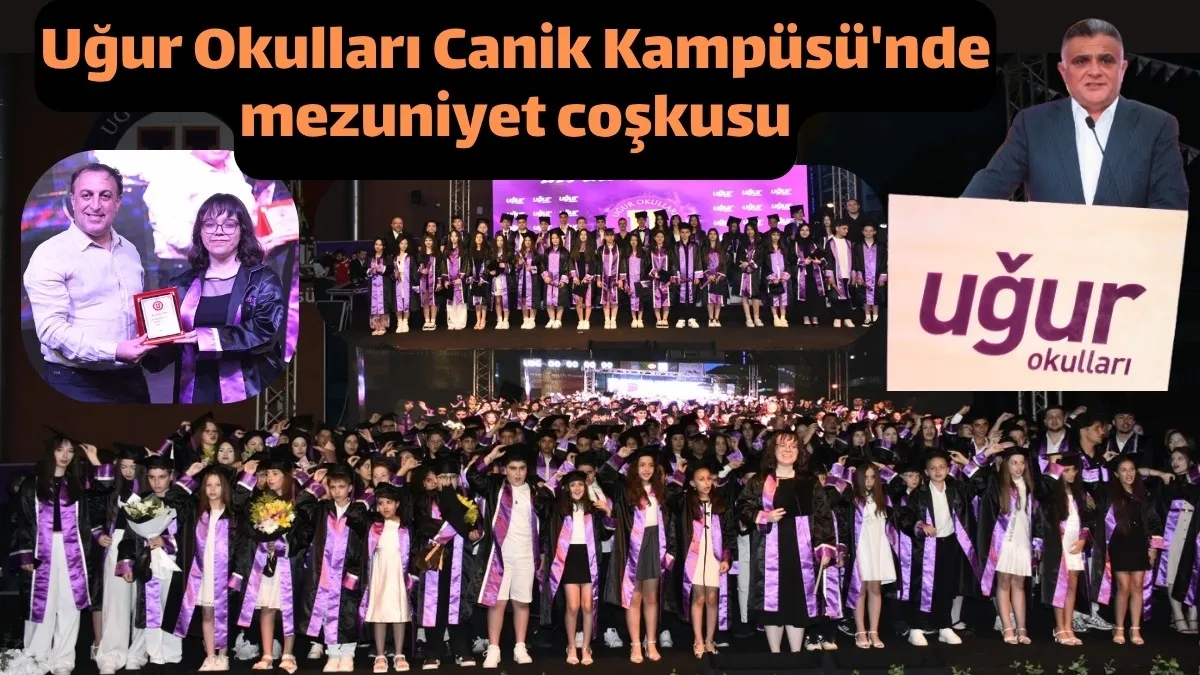 Uğur Okulları Canik Kampüsü'nde mezuniyet coşkusu