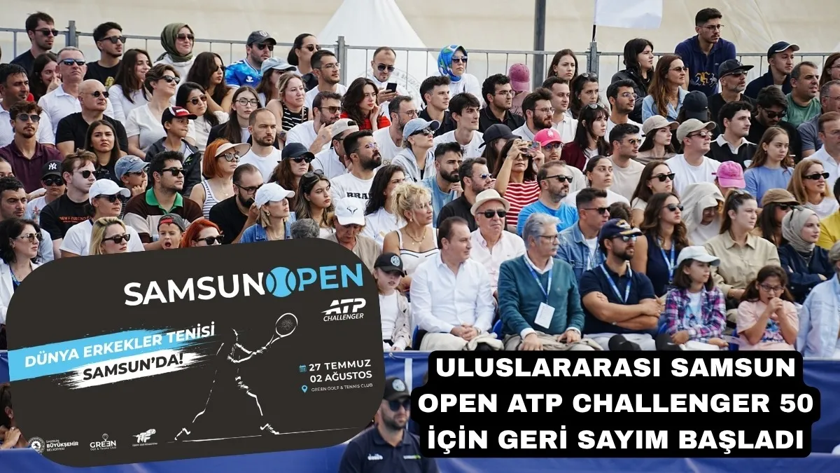 Uluslararası Samsun Open ATP Challenger 50 için geri sayım başladı