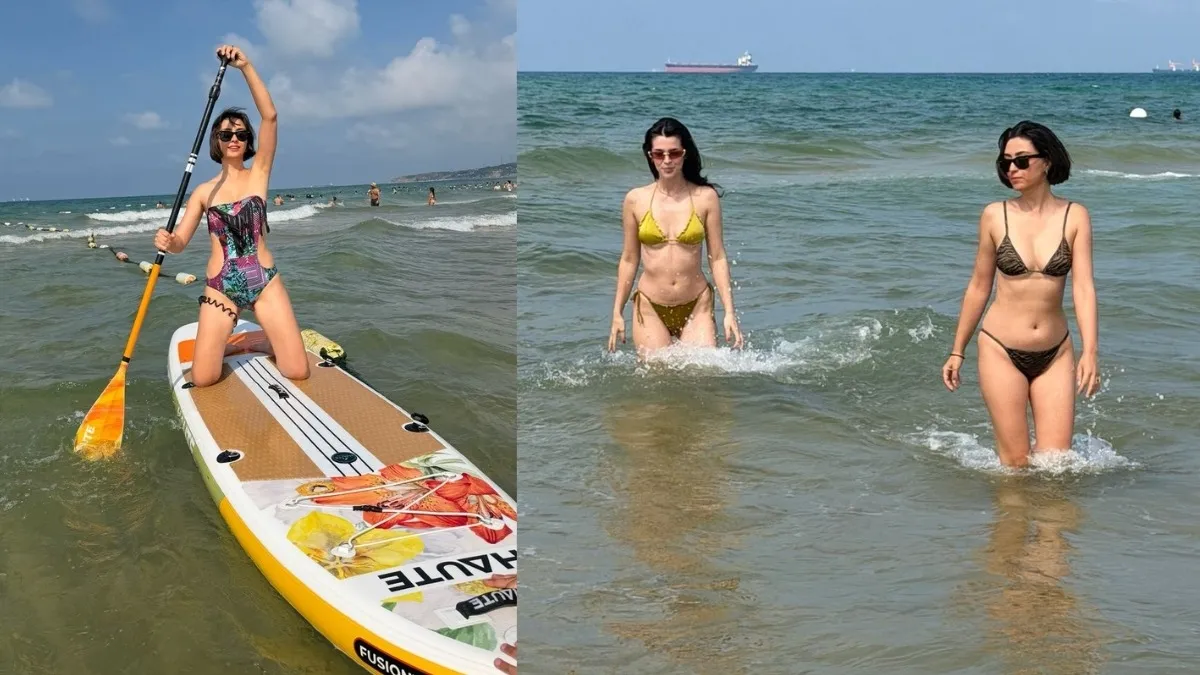 Yaprak Medine ve Hande Hancı'nın Kız Kıza Plaj Keyfi