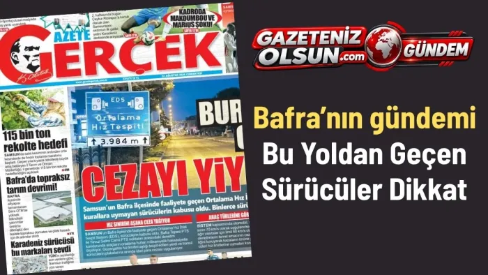 Bafra’da EDS Cezaları Yağıyor! Bu Yoldan Geçen Sürücüler Dikkat