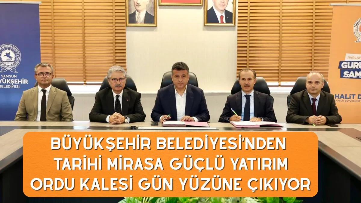 Büyükşehir Belediyesi'nden tarihi mirasa güçlü yatırım Ordu Kalesi gün yüzüne çıkıyor