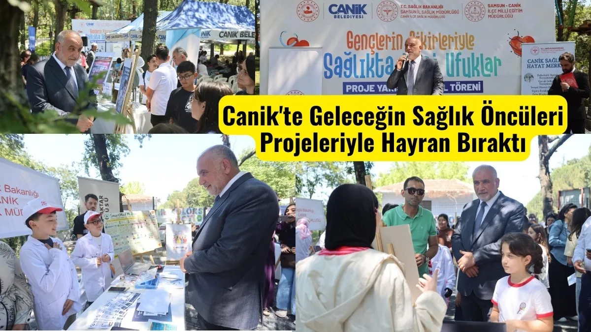 Canik'te Gençlerin Fikirleriyle Sağlıkta Yeni Ufuklar Proje Yarışmasında Ödül Heyecanı