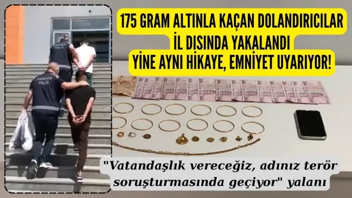 Çarşamba'da yaşlı çifti böyle kandırarak para ve altınlarını dolandırdılar!