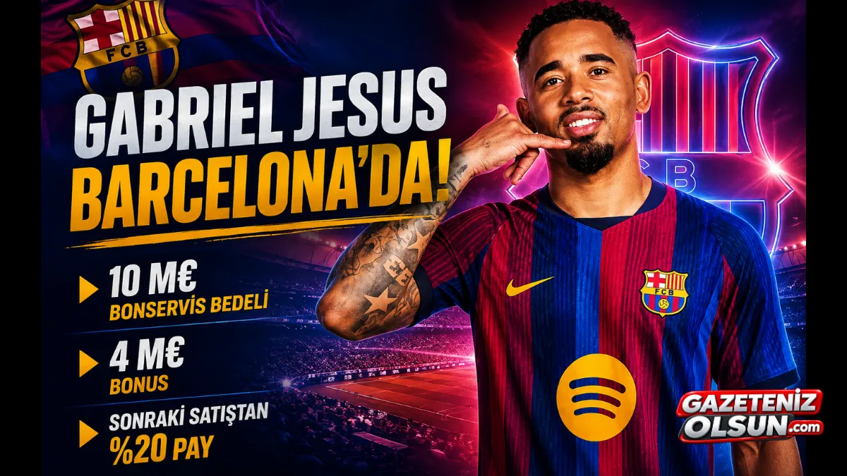 Gabriel Jesus Barcelona'da! İşte Transferin Detayları