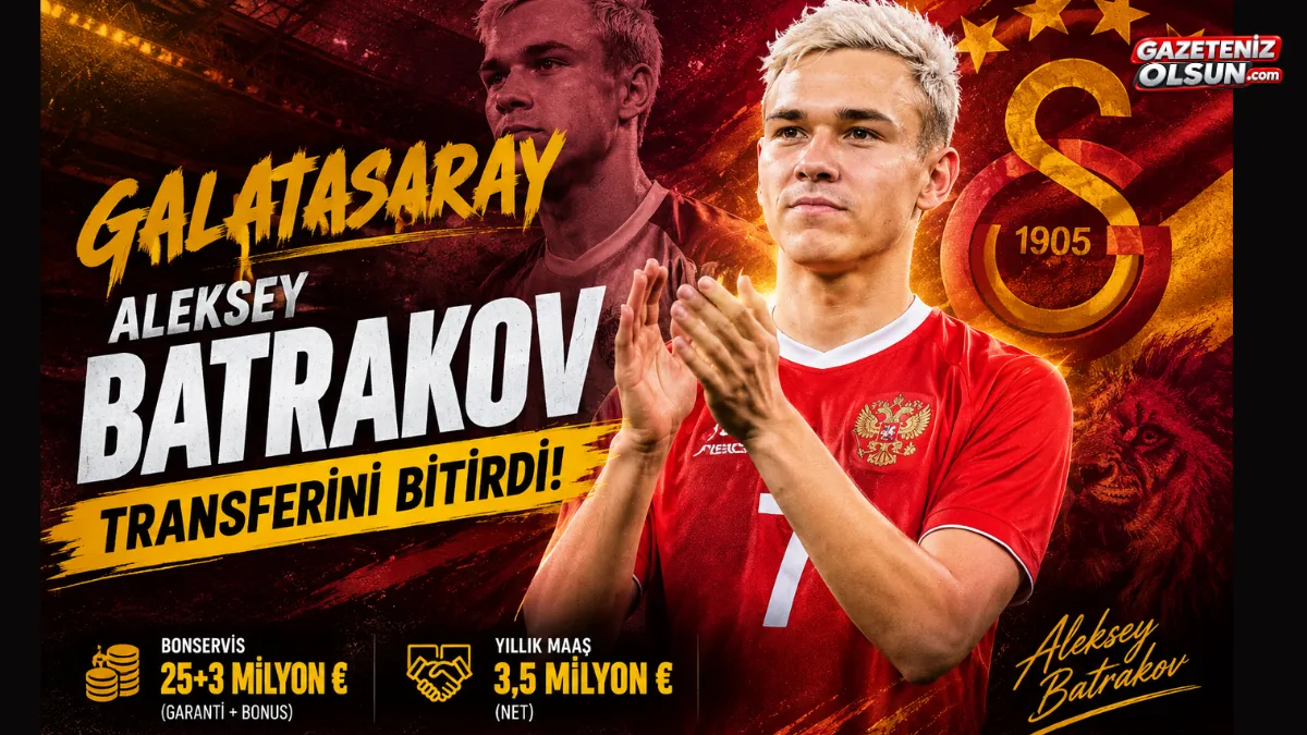 Galatasaray Aleksey Batrakov transferini bitirdi! Bonservisi ve maaşı belli oldu
