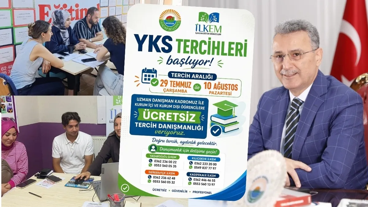İlkadım Belediyesi'nden YKS Adaylarına Ücretsiz Tercih Desteği