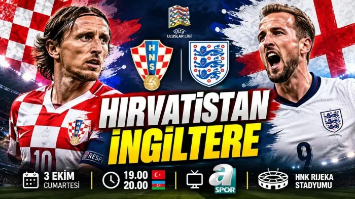 İngiltere Hırvatistan maçı canlı yayın bilgileri ve ilk 11'ler