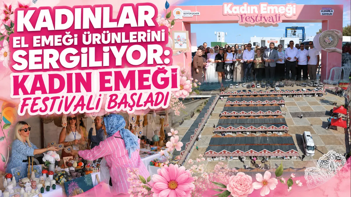 Kadınlar el emeği ürünlerini sergiliyor: Kadın emeği festivali başladı