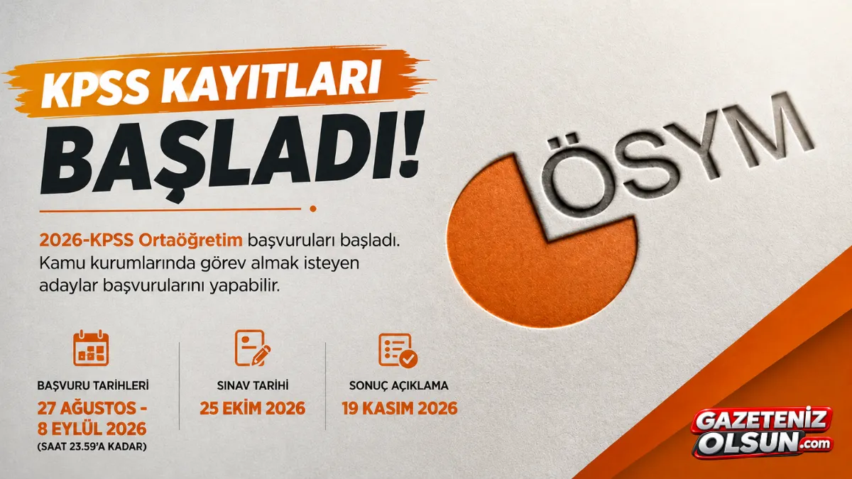 KPSS Ortaöğretim Başvuruları Başladı! İşte Son Başvuru Tarihi