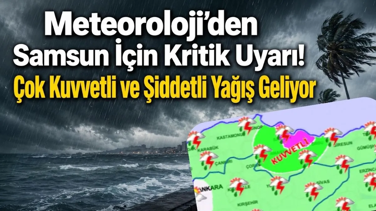 Meteoroloji’den Samsun İçin Kritik Uyarı! 29 Ağustos Samsun Hava Durumu