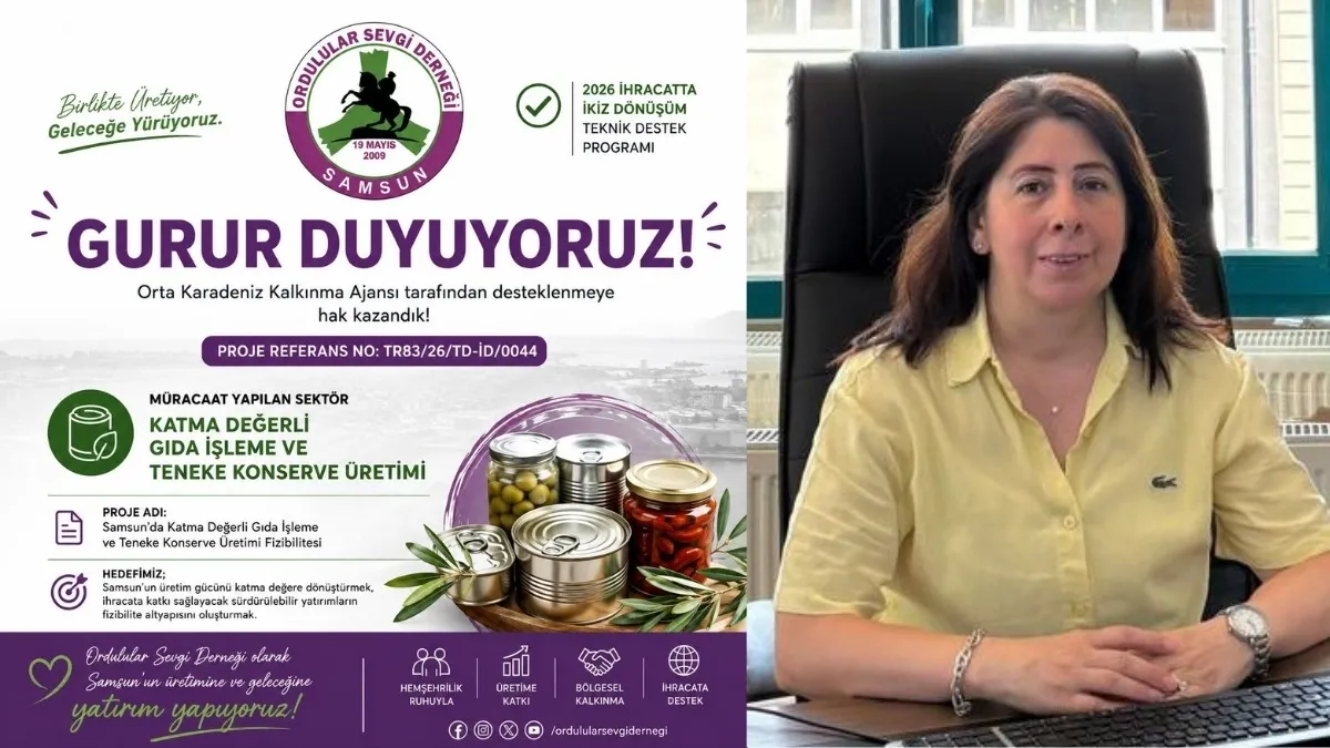 Ordulular Sevgi Derneği’nden Samsun Ekonomisine Stratejik Destek: Gıda Sanayisi İçin Dev Fizibilite Projesi