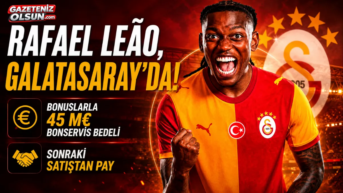 Rafael Leão, Galatasaray’da! 45 Milyon Euro’luk Dev Transfer