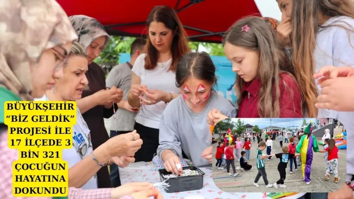 Samsun Büyükşehir Belediyesi 17 İlçede 3 bin 321 çocuğun hayatına dokundu