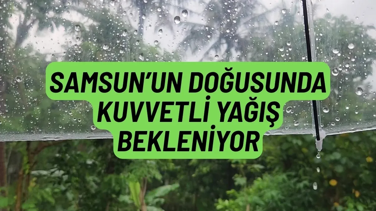Samsun'a Kuvvetli Yağış Geliyor: Meteoroloji Saat Bile Verdi! 13 ağustos  Samsun Hava Durumu