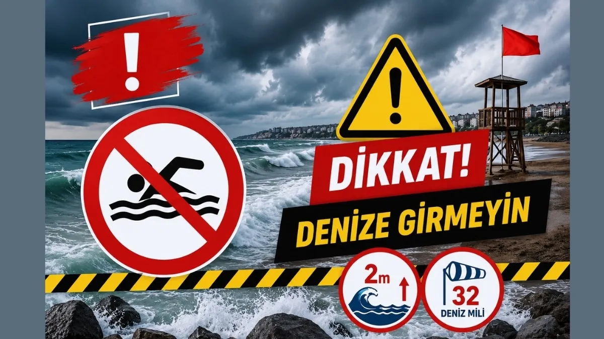 Samsun'da denize girmeyin dalgalar 2 metreyi bulacak!