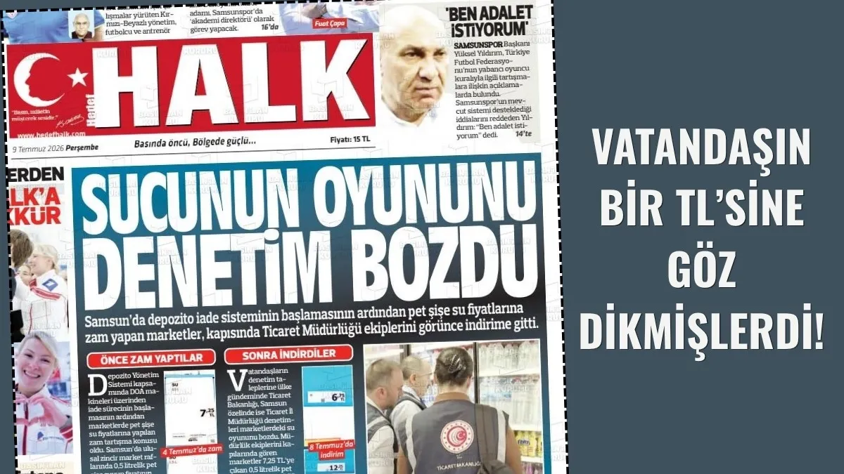 Samsun'da marketlerde sudaki fiyat oyununu ekipler bozdu!