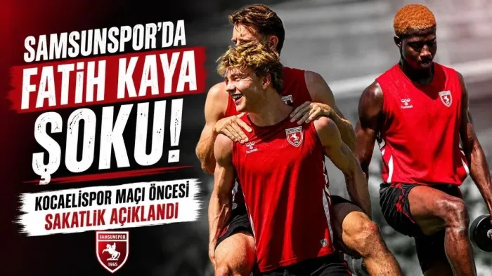 Samsunspor’da Kocaelispor Maçı Öncesi Sakatlık Şoku! Samsunspor’da Kocaelispor hazırlıkları sürüyor