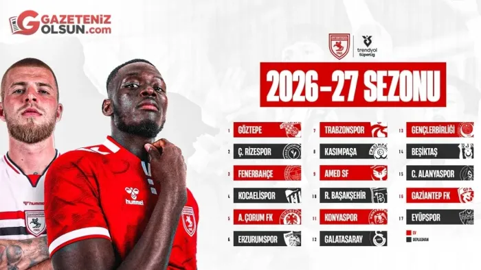 Samsunspor'dan Fikstür Paylaşımı! Samsunspor Sezona İç Sahada Başlıyor