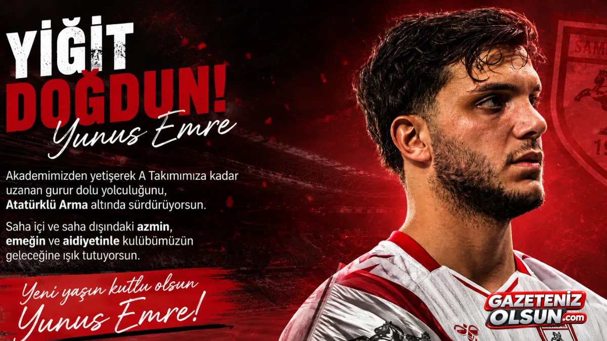 Samsunspor’dan Yunus Emre Çift’e Doğum Günü Mesajı