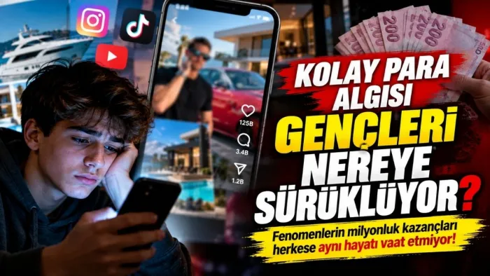 Sosyal Medyanın Tehlikeli Yüzü: Herkes Zengin Olabilir mi? Kolay Para Hayali Gençleri Nereye Sürüklüyor?