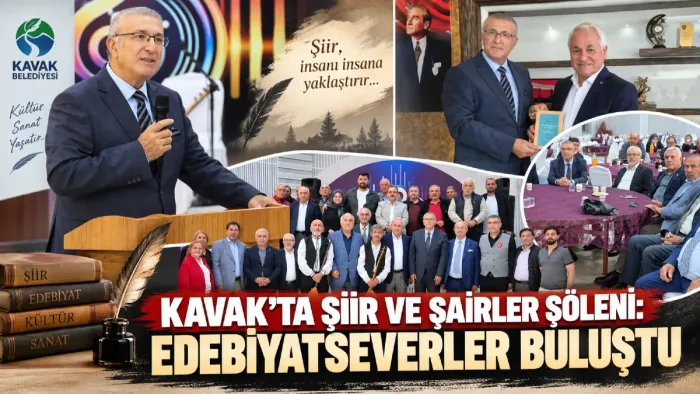 Türkiye Dil ve Edebiyat Derneği Samsun Şubesi'nden Kavak'ta Şiir Şöleni
