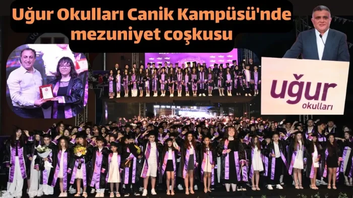Uğur Okulları Canik Kampüsü'nde mezuniyet coşkusu
