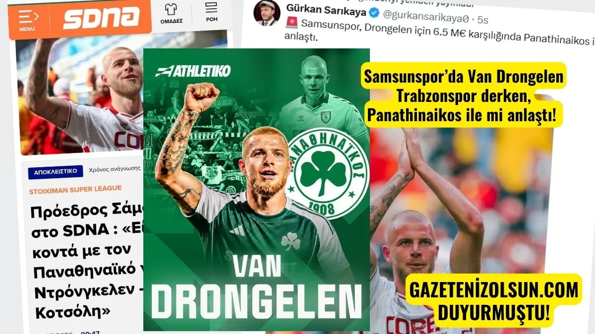 Van Drongelen'in yeni takımı Panathinaikos Van Drongelen kimdir?