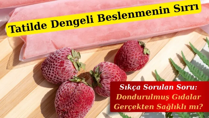 Yaz Tatilinde Dengeli Beslenme Nasıl Olur? Dondurulmuş Gıdalar Sağlıklı mı?