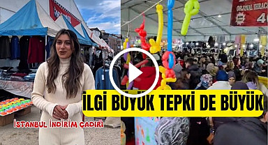 Samsun'da İstanbul İndirim Çadırı'na hem tepki hem de ilgi vardı!