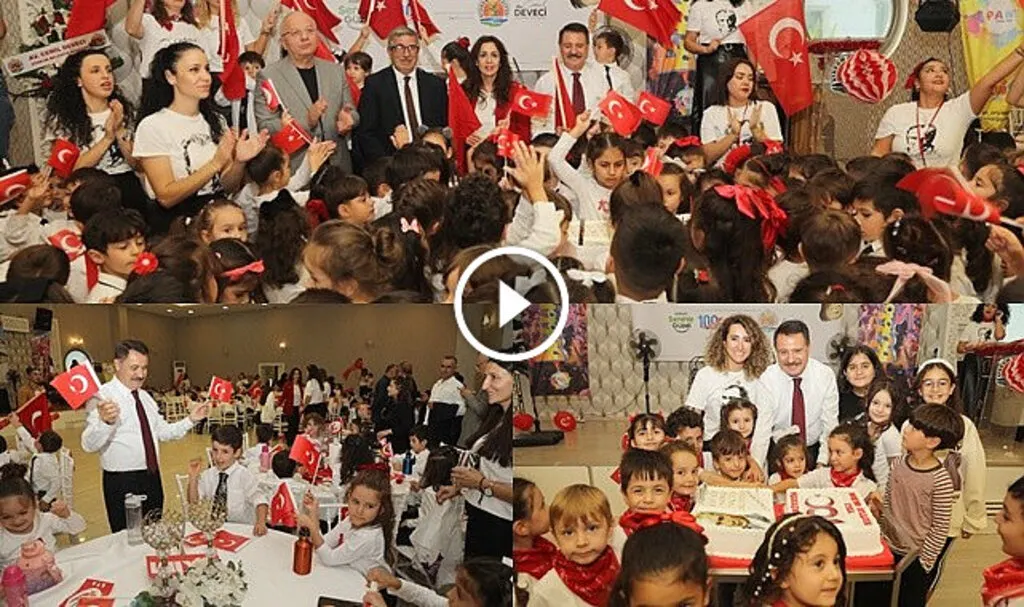 Atakum'da Cumhuriyet çocuklarının 100. yıl coşkusu