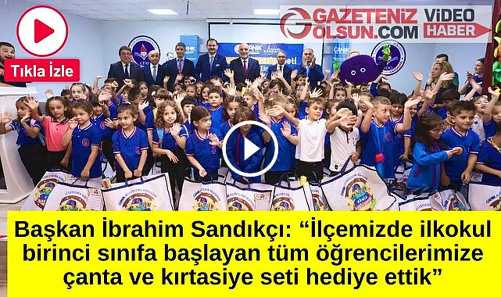 Canik Belediyesi'nden ilkokul birinci sınıfa başlayan tüm öğrencilere hediye