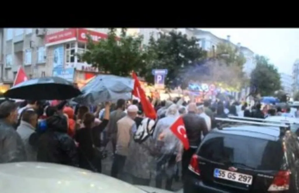 Samsun şehitlerimiz için ayakta
