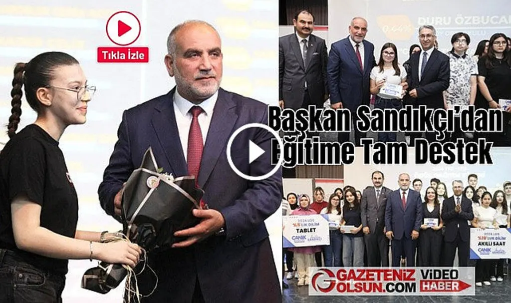 Canik Belediyesi'nden YKS ve LGS'de derece elde eden öğrencilere ödül
