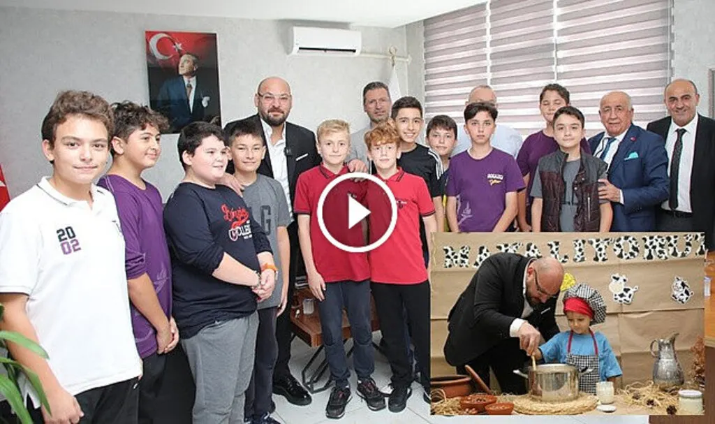 Başkan Türkel Minik Elif ile süt mayaladı
