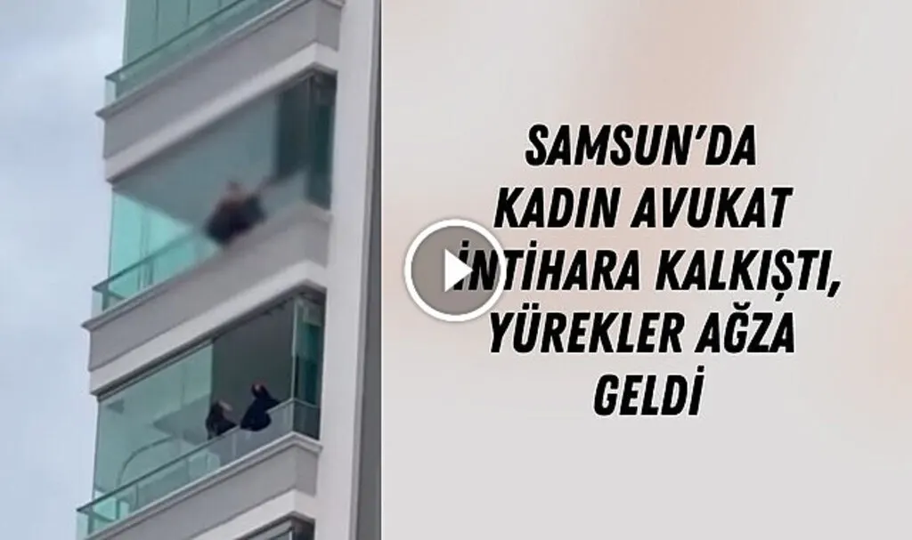Samsun İlkadım İlçesi'nde Kadın Avukat İntihara Kalkıştı!
