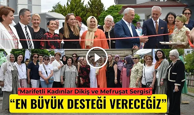 Atakum'da Marifetli Kadınlar Dikiş ve Mefruşat Sergisi Açıldı