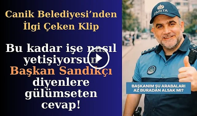 Vatandaşın talebine koşarak yetişen Başkan Sandıkçı'nın klibi büyük ilgi gördü!