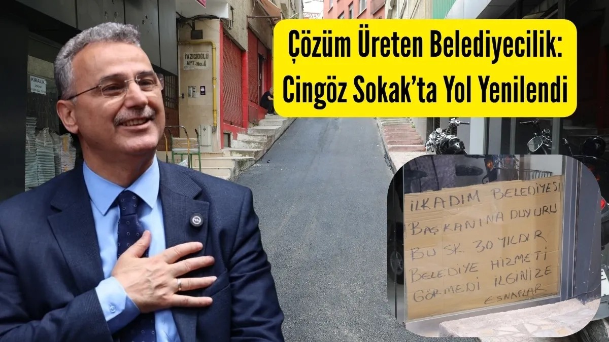 30 Yıllık Bekleyiş Sona Erdi! İlkadım'da Cingöz Sokak Yenilendi