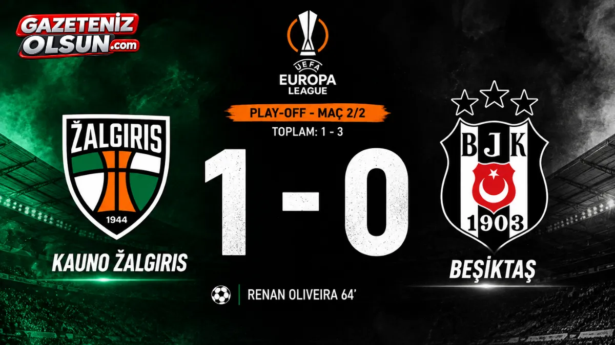 Beşiktaş Kauno Žalgiris Deplasmanında 1-0 Mağlup Oldu!
