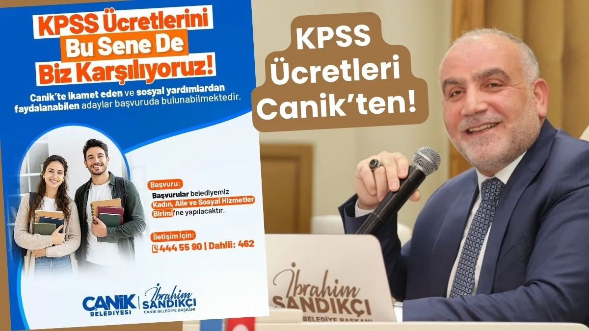 Canik Belediyesi bu yıl da KPSS başvuru ücretlerini karşılıyor