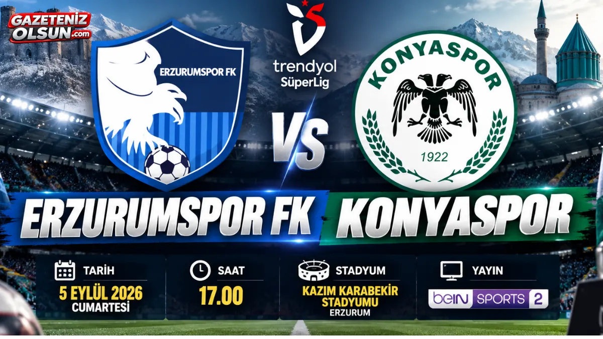 Erzurumspor FK Konyaspor Maçı Ne Zaman, Saat Kaçta, Nerede? İşte Maç Detayları