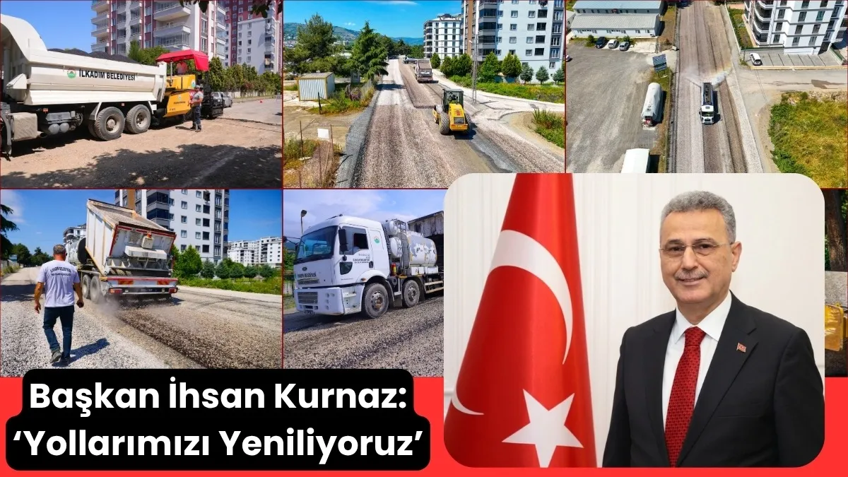 İlkadım Belediyesi yol düzenleme çalışmalarını sürdürüyor