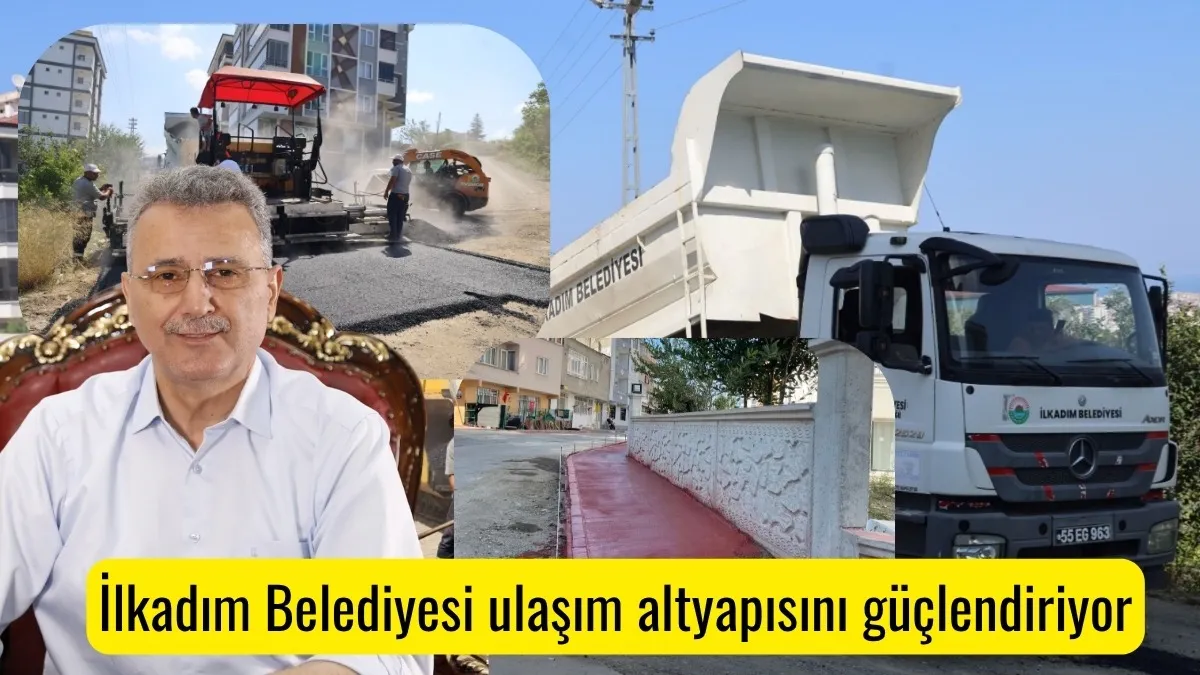 İlkadım'da yol seferberliği! Asfalt, kaldırım ve bakım çalışmaları hız kesmiyor