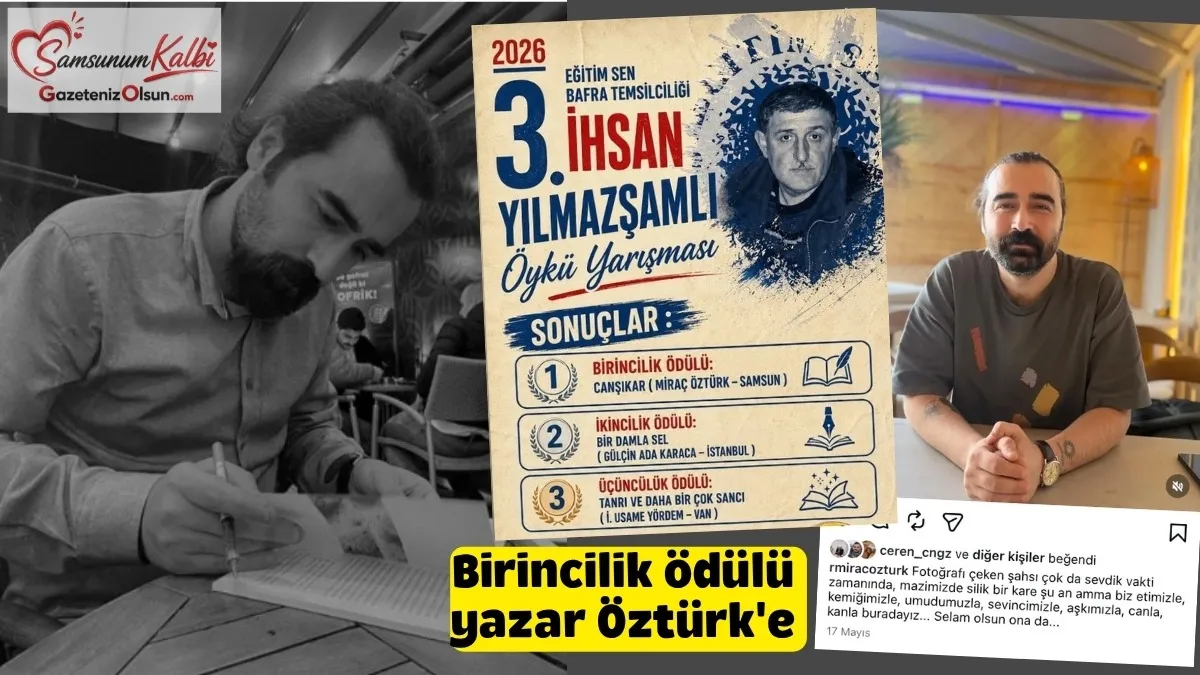 Miraç Öztürk Öykü yarışmasının 1.'si oldu