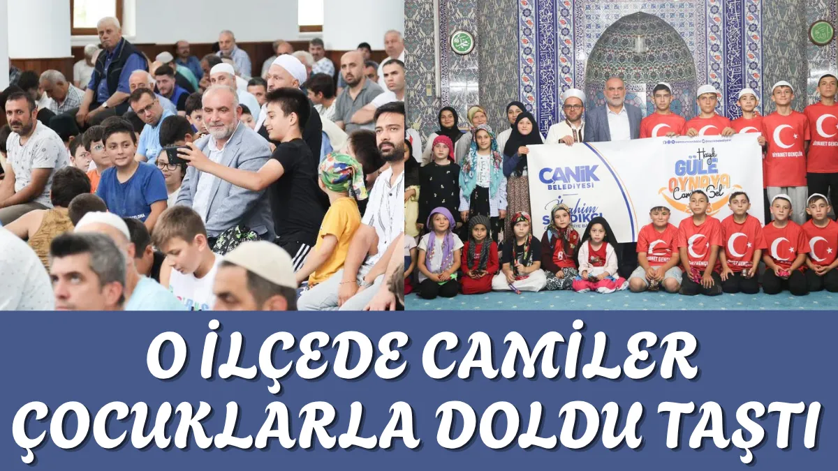 O İlçede Camiler Çocuklarla Doldu Taştı
