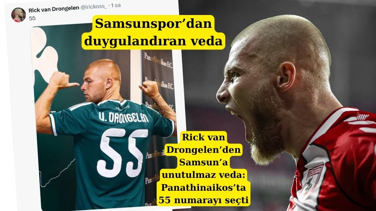 Rick van Drongelen Samsunlu oldu, Panathinaikos’ta 55 numarayı giyecek!