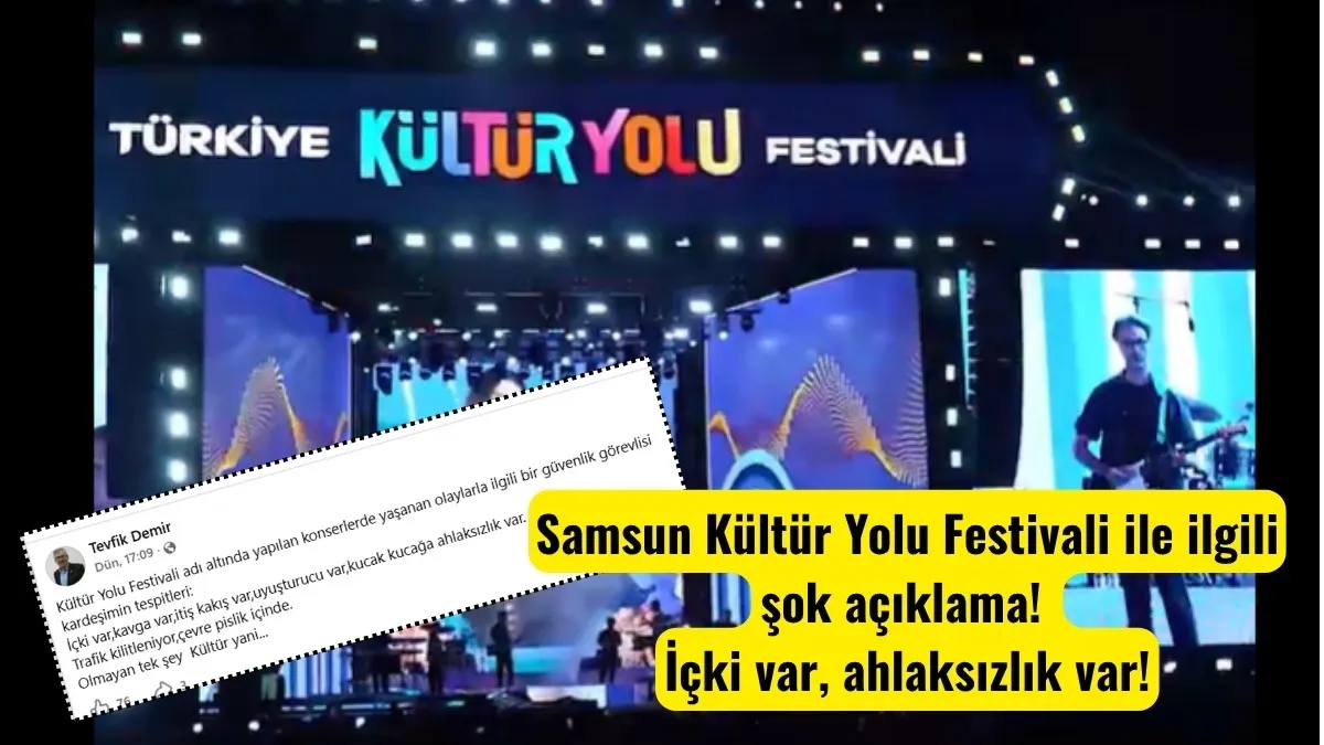 Samsun Kültür Yolu Festivali'nde her şey var kültür yok, Başkan Demir'den şok iddialar!