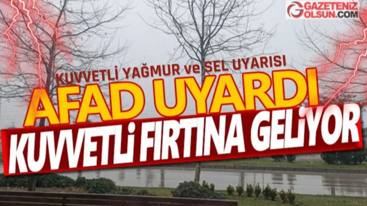 Samsun'a kuvvetli yağmur ve sel uyarısı verildi: Bu gece yarısında başlayacak