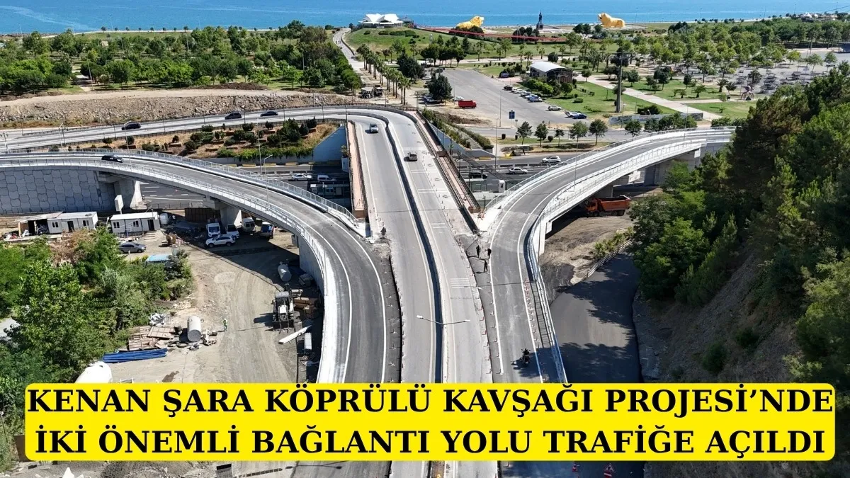 Samsun'da Kalkancı Mahallesi'ne çıkış ve iniş bağlantı yolu açıldı